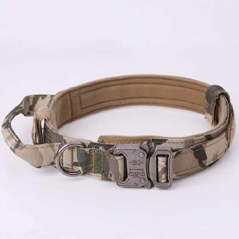 Customize Logo&Color Pet Products Metal Buckle Training Collar for Medium Large Dogs Tactical Dog Collar and Leash Set