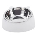 1/2/5Pcs Cat Bowl Creative Inclined Kitten Puppy Food Feeding Bowls Stainless Steel Cats Drinking Feeder Pet Dogs Cats Feeders